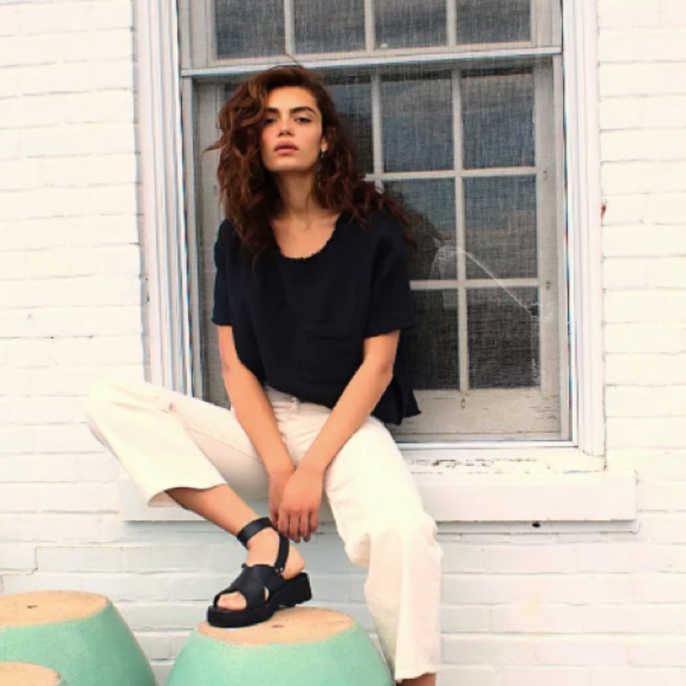 Free People Oversized Pocket T-Shirt